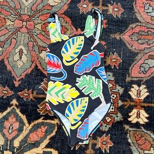 Stella McCartney Kids Leaf Print Kids Swimsuit